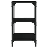 NNEVL Book Cabinet Black 40x33x70.5 cm Engineered Wood and Steel
