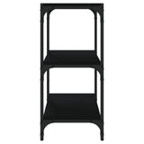 NNEVL Book Cabinet Black 40x33x70.5 cm Engineered Wood and Steel