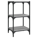 NNEVL Book Cabinet Grey Sonoma 40x33x70.5 cm Engineered Wood and Steel
