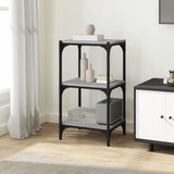 NNEVL Book Cabinet Grey Sonoma 40x33x70.5 cm Engineered Wood and Steel