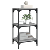 NNEVL Book Cabinet Grey Sonoma 40x33x70.5 cm Engineered Wood and Steel