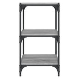 NNEVL Book Cabinet Grey Sonoma 40x33x70.5 cm Engineered Wood and Steel