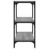 NNEVL Book Cabinet Grey Sonoma 40x33x70.5 cm Engineered Wood and Steel