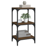 NNEVL Book Cabinet Brown Oak 40x33x70.5 cm Engineered Wood and Steel