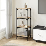 NNEVL Book Cabinet Sonoma Oak 40x33x100 cm Engineered Wood and Steel