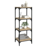 NNEVL Book Cabinet Sonoma Oak 40x33x100 cm Engineered Wood and Steel