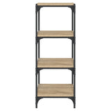 NNEVL Book Cabinet Sonoma Oak 40x33x100 cm Engineered Wood and Steel