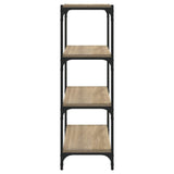NNEVL Book Cabinet Sonoma Oak 40x33x100 cm Engineered Wood and Steel