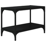 NNEVL TV Cabinet Black 60x33x41 cm Engineered Wood and Steel