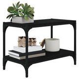 NNEVL TV Cabinet Black 60x33x41 cm Engineered Wood and Steel