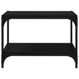 NNEVL TV Cabinet Black 60x33x41 cm Engineered Wood and Steel
