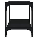 NNEVL TV Cabinet Black 60x33x41 cm Engineered Wood and Steel