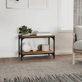 NNEVL TV Cabinet Smoked Oak 60x33x41 cm Engineered Wood and Steel