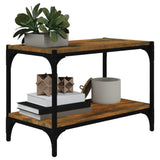 NNEVL TV Cabinet Smoked Oak 60x33x41 cm Engineered Wood and Steel