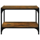 NNEVL TV Cabinet Smoked Oak 60x33x41 cm Engineered Wood and Steel