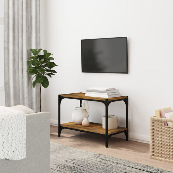 NNEVL TV Cabinet Smoked Oak 60x33x41 cm Engineered Wood and Steel