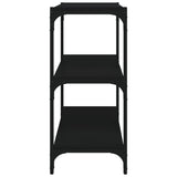 NNEVL Book Cabinet Black 60x33x70.5 cm Engineered Wood and Steel