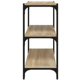 NNEVL Book Cabinet Sonoma Oak 60x33x70.5 cm Engineered Wood and Steel