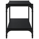 NNEVL TV Cabinet Black 80x33x41 cm Engineered Wood and Steel