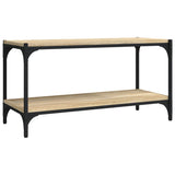NNEVL TV Cabinet Sonoma Oak 80x33x41 cm Engineered Wood and Steel