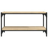 NNEVL TV Cabinet Sonoma Oak 80x33x41 cm Engineered Wood and Steel