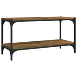 NNEVL TV Cabinet Smoked Oak 80x33x41 cm Engineered Wood and Steel