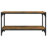 NNEVL TV Cabinet Smoked Oak 80x33x41 cm Engineered Wood and Steel