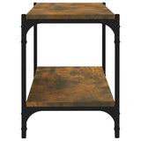 NNEVL TV Cabinet Smoked Oak 80x33x41 cm Engineered Wood and Steel