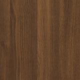 NNEVL TV Cabinet Brown Oak 80x33x41 cm Engineered Wood and Steel