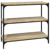 NNEVL Book Cabinet Sonoma Oak 80x33x70.5 cm Engineered Wood and Steel