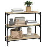 NNEVL Book Cabinet Sonoma Oak 80x33x70.5 cm Engineered Wood and Steel