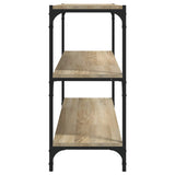 NNEVL Book Cabinet Sonoma Oak 80x33x70.5 cm Engineered Wood and Steel