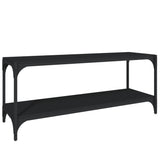 NNEVL TV Cabinet Black 100x33x41 cm Engineered Wood and Steel