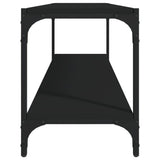 NNEVL TV Cabinet Black 100x33x41 cm Engineered Wood and Steel