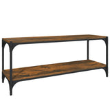 NNEVL TV Cabinet Smoked Oak 100x33x41 cm Engineered Wood and Steel