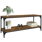 NNEVL TV Cabinet Smoked Oak 100x33x41 cm Engineered Wood and Steel