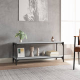 NNEVL TV Cabinet Grey Sonoma 100x33x41 cm Engineered Wood and Steel
