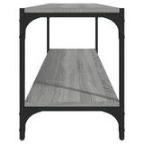 NNEVL TV Cabinet Grey Sonoma 100x33x41 cm Engineered Wood and Steel
