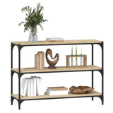 NNEVL Book Cabinet Sonoma Oak 100x33x70.5 cm Engineered Wood and Steel
