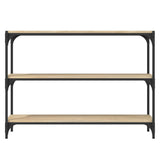 NNEVL Book Cabinet Sonoma Oak 100x33x70.5 cm Engineered Wood and Steel