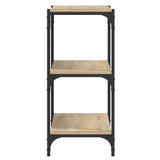 NNEVL Book Cabinet Sonoma Oak 100x33x70.5 cm Engineered Wood and Steel