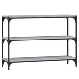 NNEVL Book Cabinet Grey Sonoma 100x33x70.5cm Engineered Wood and Steel