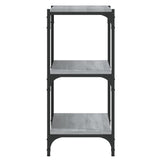 NNEVL Book Cabinet Grey Sonoma 100x33x70.5cm Engineered Wood and Steel