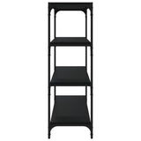 NNEVL Book Cabinet Black 100x33x100 cm Engineered Wood and Steel
