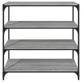 NNEVL Book Cabinet Grey Sonoma 100x33x100 cm Engineered Wood and Steel