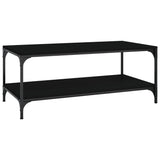 NNEVL Coffee Table Black 100x50x40 cm Engineered Wood