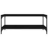 NNEVL Coffee Table Black 100x50x40 cm Engineered Wood