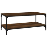 NNEVL Coffee Table Brown Oak 100x50x40 cm Engineered Wood