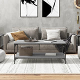 NNEVL Coffee Table Grey Sonoma 80x50x40 cm Engineered Wood
