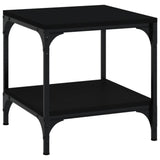 NNEVL Coffee Table Black 50x50x40 cm Engineered Wood